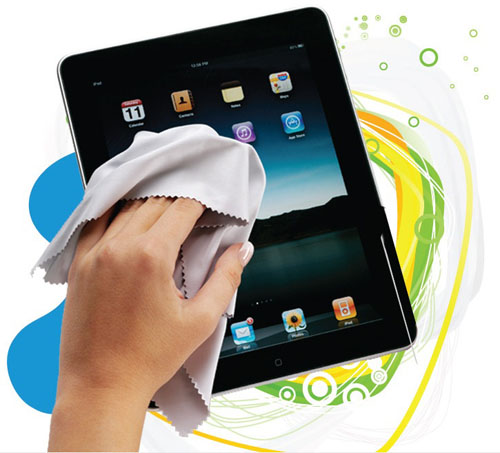 6 Pack Microfiber 6-Pack Microfiber Cleaning Cloths For Screens Ipad Iphone Laptop Led Displays 543250