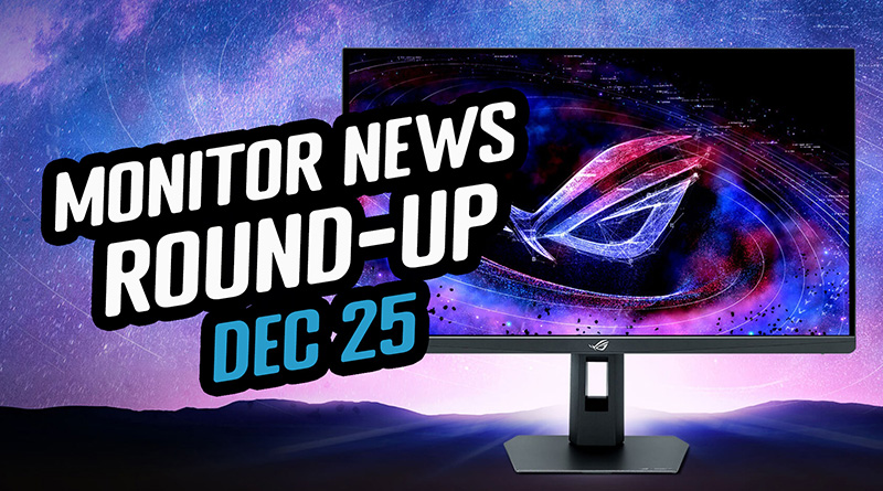 1000Hz monitors, RGB-Mini LED, CES teasers, New Releases (Monitor News Round-up, Dec 2025)