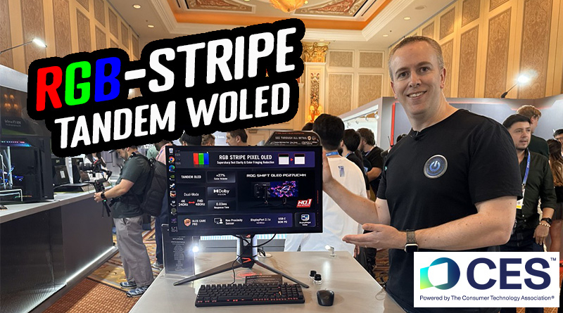 RGB stripe 4K Tandem WOLED, G-sync Pulsar, 5th Gen QD-OLED – All the Asus monitors at CES 2026