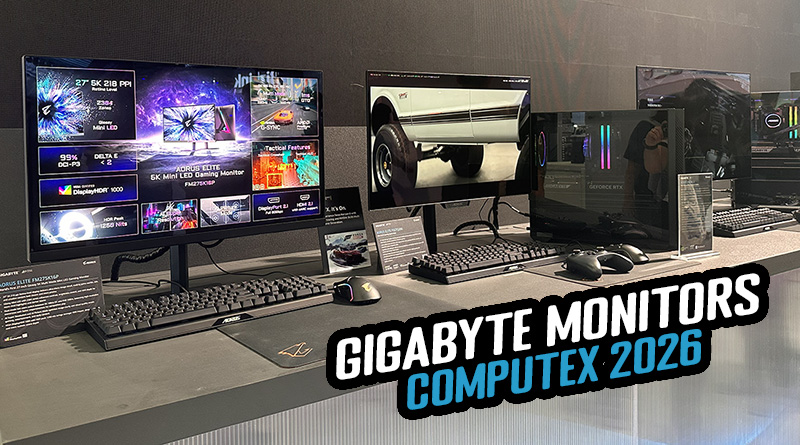 [Round-up] Gigabyte Unveil their AORUS ELITE Monitor Series and New Glossy OLED and Mini LED Monitors at Computex 2026