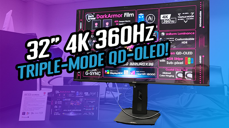 This Looks Insane! The World’s First 32” 4K 360Hz OLED Monitor [MSI Monitors at Computex 2026]