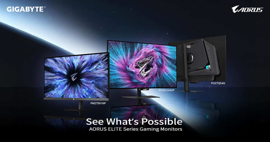 Gigabyte Announce the AORUS ELITE Series at Computex 2026 With a Range of New Displays