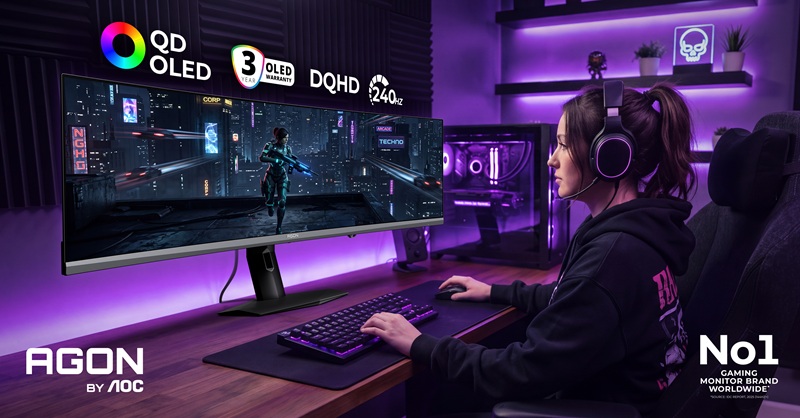AOC Exhibit Their Latest OLED Gaming Monitors at Gamescom